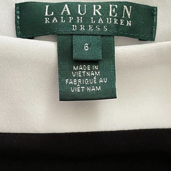 Ralph Lauren - Black & White Office Dress Size 6 - Picture 3 of 3